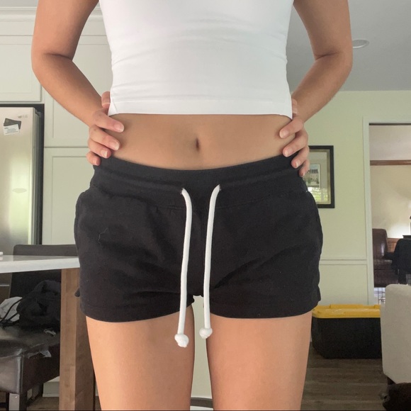 Black Jersey Shorts - Picture 1 of 3